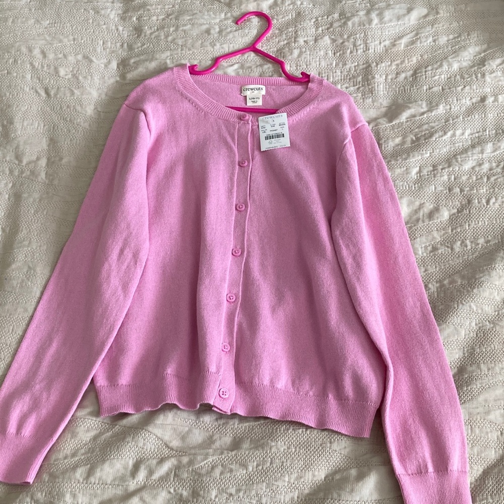 Crewcuts Light Pink Girls' Button Cardigan